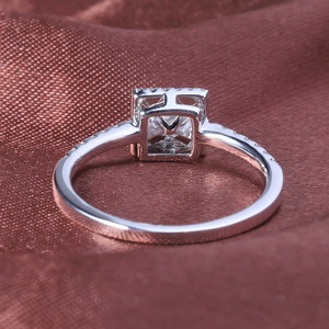 Nhẫn Kim Cương Nửa Vĩnh Cửu M17B Abiding Real 10K 14K 18K Halo IGI Certified Lab Created VS VVS CVD Diamond - Product Image 4