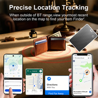 Nouvelle Arrivée : Carte Traceur Intelligente pour Portefeuille, compatible Android et iOS, avec fonction Localisation, Recharge sans fil, et Traceur Bluetooth GPS pour Clés et Sacs