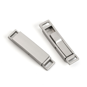 Side Release Buckle 7mm Zinc Alloy Silver Belt <b>Hardware</b> Accessory Durable For Belts - Product Image 2