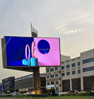 Panel Iklan Digital LED P5 Dua Sisi untuk Pemasangan di Pilar, Layar LED dengan Kontrol Wifi dan Servis Depan