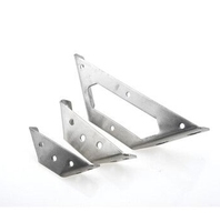 Support triangulaire fixe non standard en acier HT Q235 zingué, certifié ISO9001-2008, conception polyvalente, modèle T
