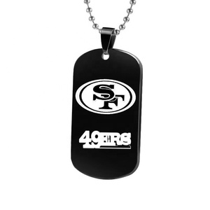 Vente en gros de colliers à chaîne pour hommes New Orleans Saints Championship Fashion Football Nf <span class=keywords><strong>l</strong></span> Team Logo Pendant Necklace - Product Image 2