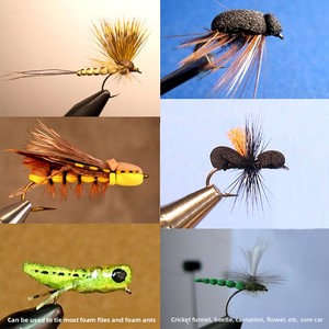 Moscas flotantes de espuma para <span class=keywords><strong>pesca</strong></span> de trucha, estimulador eficaz para río <span class=keywords><strong>y</strong></span> lago, incluye Parachute Caddis, <span class=keywords><strong>Royal</strong></span> Wulff, Wooly Bugger - Product Image 4