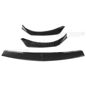 3 Piezas de Alerón Delantero para Coche, Aspecto de Fibra de Carbono/Negro, Protector de Parachoques, Difusor, Cubierta Decorativa para Mazda 3 Sedan Axela 2019 2020 - Product Image 2