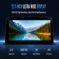 Monitor LCD Layar Sentuh 12.3 inci dengan GPS Resolusi 1920x720 Sistem Android untuk BMW Seri 5 GT 2013-2018 dengan Pemutar Terintegrasi