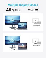 Hub USB-C Anker, 5-en-1 pour ordinateurs portables, adaptateur multiport HDMI 4K |   Dongle USB C avec puissance maximale de 90 W, ports de données USB A 5 Gbps, A8357