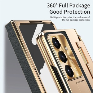 Lujo 360 °   Funda con Soporte Magnético Giratorio y Carga Inalámbrica para Samsung Z Fold 7 6 5, Carcasa Plegable Antigolpes para Teléfono Móvil - Product Image 4