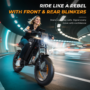 Vélo électrique à pneus larges de 20 pouces, autonomie de 95 km, suspension double, pour hommes, livraison directe d'usine, en stock en Europe - Product Image 4