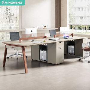 Escritorio de Oficina Simple y Moderno, Modular, Resistente al Agua, para 2/4/6 Personas, Juego de Escritorio y Silla para Oficina y Hogar - Product Image 2