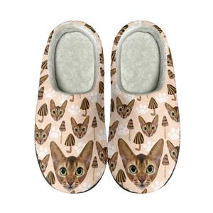 Mode hiver mignon dessin animé <span class=keywords><strong>chien</strong></span> motif imprimé coton pantoufles personnalisé hommes et femmes flanelle couple maison pantoufles - Product Image 4