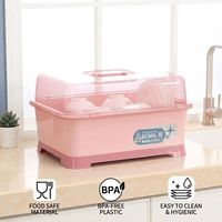 Armoire porte-vaisselle en plastique Fournitures de cuisine Armoire de rangement pour séchage de vaisselle pour la maison et la cuisine Usage quotidien Vente en gros Approvisionnement en vrac