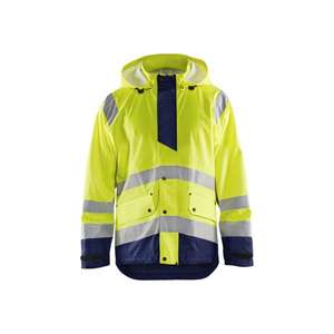 BLAKLADER-Veste de pluie 432320003389M Hi-Vis niveau 1 Jaune/Bleu marine-EAN 7330509656136 PROTECTION TOUS TEMPS - Product Image 1