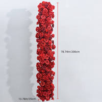 Décorations de table et centres de table pour fêtes et mariages, fleurs artificielles en soie, pot de fleurs, chemin de table, fleurs de fond de scène, plantes murales, extérieur