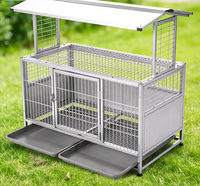 Cage de jardin en aluminium LEITE, accessoire pour enclos extérieur pour petits animaux, idéale pour la ferme et le jardin