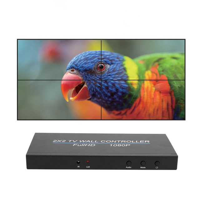 LED Video Wall Controller 2*2  Video Image Processor Video Wall Processor Unit TV Accessories Splitter 1080P Screen Splicing