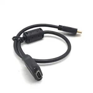 1.4v ferrite Gold Plated 3D 4K A male to A Female Extension Panel Mount Cable Locking Screw HDMI 0.5m extension cable 50cm