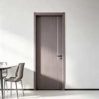 Puerta Interior de Madera de Nogal Sólido sin Pintura, Puerta de Madera Insonorizada para Dormitorio, para Habitaciones de Hotel y Uso Residencial