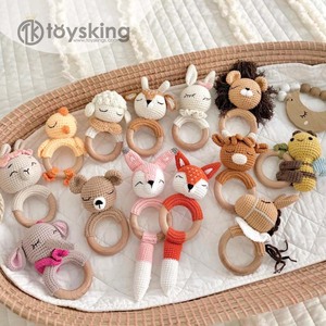 Sonajero Masticable Personalizado con Forma <span class=keywords><strong>de</strong></span> Animal - Mordedor Suave para Bebé con Agarre Fácil, Regalo Personalizado con Nombre para Recién Nacido - Product Image 1