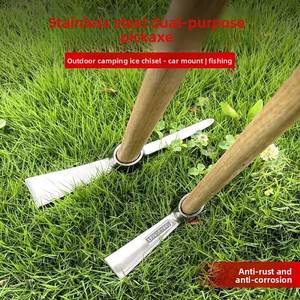 <span class=keywords><strong>Pioche</strong></span> de jardinage en acier inoxydable blanc pur pour la récolte d'herbes <span class=keywords><strong>et</strong></span> le défrichement des arbres en extérieur - Product Image 2