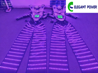 Costume de robot LED programmable avec écran d'affichage, combinaison lumineuse pleine couleur pour spectacle sur scène, soirée DJ et performance en boîte de nuit