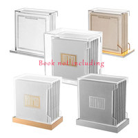 Nouvel arrivage de luxe personnalisé Lucite Judaica Birchas Hamazon ensemble de banc en acrylique ensemble de cartes juif Birkat Hamazon