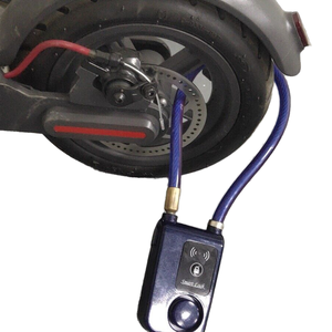 Wholesale Bicycle Accessories <strong>Anti</strong> <strong>Theft</strong> Alarm 80cm Steel Cable E-bike Lock Motorcycles Scooters Smart Padlock Wireless IP55 - Product Image 1