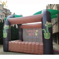 Pavillon de nourriture fait sur commande, publicité extérieure de cabine gonflable de kiosque de support utilisée, tente gonflable géante de noix de coco
