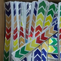 Pegatina reflectante de PVC imprimible con tinta ecosolvente, amarilla y negra, con flecha, 5 cm x 40 cm, calcomanía de señalización trasera para camión y remolque, África