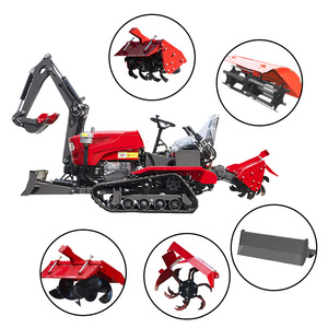 Motoculteur multifonctionnel, cultivateur rotatif, mini tracteurs, moteur diesel, petit tracteur à quatre roues, conduite assise, tracteur à chenilles - Product Image 1