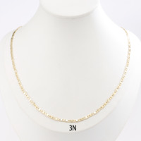 Collier clavicule délicat en laiton plaqué or 14 carats pour femmes, motif Cadena Oro Laminado, chaîne en forme de nez de cochon, vente en gros de bijoux CM