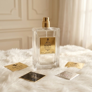 Adesivi in metallo con profumo personalizzato-incisione Vintage in rame, stampato con Volume di note di fragranza, per le donne e gli uomini bottiglie di profumo - Product Image 1