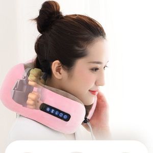 U-Shaped Massage Pillow Electric Neck Massager With Heat And Vibration Memory Foam Car Neck Support - Product Image 1