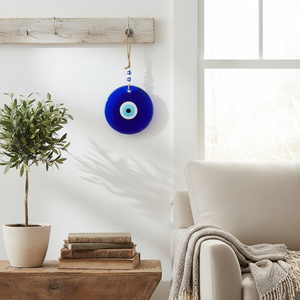 22 CM Large Evil Eye Home Decor avec corde suspendue Ornement élégant pour intérieurs - Product Image 3