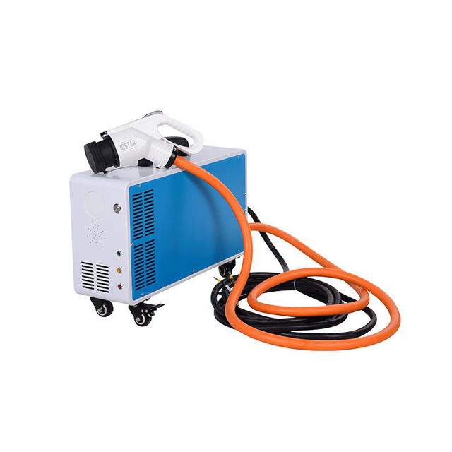 Electric Car 7KW 220V 15KW 20KW Three Phase Voltage DC Fast Charging Mobile Charger Station Screen Plug and Play Home Charger