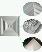 Diffuseur d'air chaud en aluminium pour système de ventilation, système de ventilation