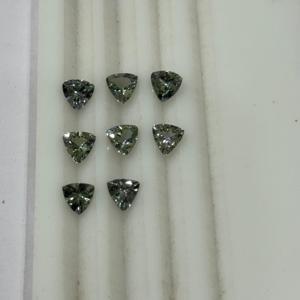 Rare Gemstone Unheated Green <b>Tanzanite</b> Trillion Cut Calibrated Gemstones Bulk Product - Product Image 3