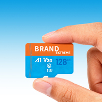 Carte mémoire Micro TF SD 128 Go haute vitesse 160 Mo/s A1 V30 U3 Extreme Classe 10 compatible avec les smartphones, l'enregistrement vidéo et les drones