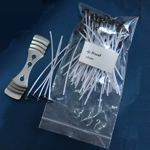 Stoppino e sostenitore di candele di cotone artigianale per accessori profumati di fragranza di cera di soia per creare le tue candele - Product Image 2