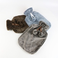 Sac à eau chaude en caoutchouc réutilisable personnalisé en gros d'usine avec couvertures en peluche Caractéristiques de chaleur d'utilisation de chauffage de main