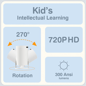Topleo HY300 vebkids โปรเจคเตอร์มินิโฮมเธียเตอร์ LED Full HD โปรเจคเตอร์อัจฉริยะ4K แบบพกพาแอนดรอยด์11สำหรับเด็กดู<span class=keywords><strong>หนัง</strong></span>กลางแจ้ง - Product Image 6