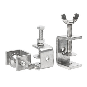 Abrazaderas en C <span class=keywords><strong>de</strong></span> Acero Inoxidable, Abrazaderas en U <span class=keywords><strong>de</strong></span> Metal Resistentes <span class=keywords><strong>para</strong></span> Trabajos Metálicos, Abrazadera Pequeña <span class=keywords><strong>para</strong></span> Escritorio con Apertura <span class=keywords><strong>de</strong></span> Mandíbula Ancha y Estable - Product Image 3