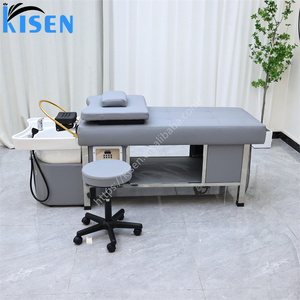 Modern <b>Electric</b> Rotation Professional Beauty Salon Barbershop Hair Washing Shampoo Bed <b>Head</b> Spa Steam Water Therapy Circulating - Product Image 3
