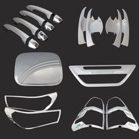 Kit complet d'accessoires chromés pour Toyota hilux Revo 2015 2016 2017 accessoires chromés de ramassage