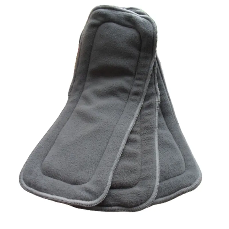 Детские тканевые подгузники с высоким впитыванием, вставки из древесного угля, бамбуковые подгузники