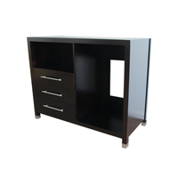 Meubles de chambre d'hôtel modernes personnalisés, mini-bar en bois, réfrigérateur d'hôtel, armoire en bois massif, mini-réfrigérateur à micro-ondes d'hôtel