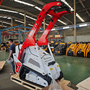 Derette V1000 Multi fungsi Compact Track Diesel Skid Steer Loader mudah dioperasikan pertanian Crawler Mini Skids STeer Loader - Product Image 3