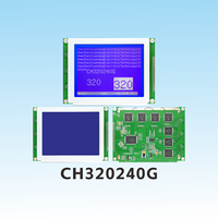CH320240G COG 5.1 Inci 320240 Modul LCD Grafis Monokrom Chip RA8806 Perpustakaan Karakter Cina Layar LCD Matriks Titik 320X240