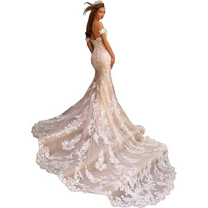 Fishtail Trailing <b>Outdoor</b> Light Wedding Dress Lace Slimming Bride Main Wedding Dress 2026 New Wedding Fairy Wedding Dress - Product Image 5