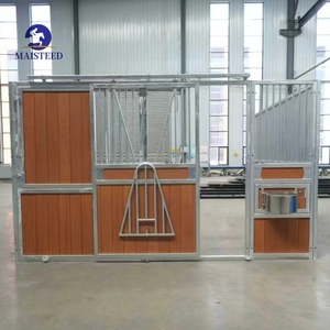 Panel de Establos para Caballos Galvanizado de Primera Calidad, Portátil, con Revestimiento en Polvo, Duradero, con Comedero para Heno, Pferd - Product Image 1