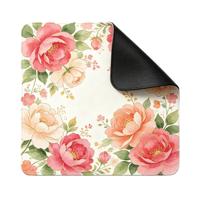 Tapete de Mahjong de Lujo con Diseño Floral de Jardín Monet, Diseño Clásico Contemporáneo, Duradero, Resistente al Agua, de Goma Antideslizante y Suave
